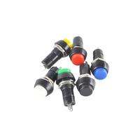 5 pz PBS-11 PBS-11A PBS-11B 12mm Autobloccante Auto-Recupero Pulsante Interruttore Momentaneo 3A 250V 2PIN(White,Self-Locking)