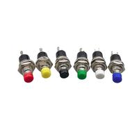 5 pz PBS-110 Premere l'interruttore senza blocco 7MM pulsante piccolo interruttore pulsante interruttore reset(Green unlock,Locking)