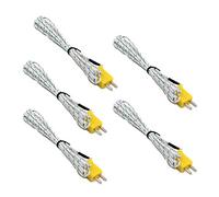 5 pz per 3M K Tipo Sonda Termocoppia Sensore Linea di Rilevamento Temperatura Mini-Connettore Filo Gamma di Misura -50 a 400 Cels Termostato con Sensore Remoto