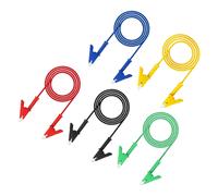 5 Pz Pinze a Coccodrillo per Test, 15A, 2.99m, Multicolore