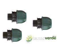 5 pz Raccordo PE compressione Irritec 211 Ø50 x 2" PN10