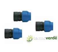 5 pz Raccordo PE compressione Irritec 901 Ø40 x 1" PN16