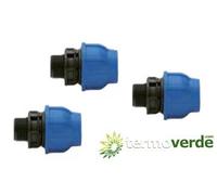 5 pz Raccordo PE compressione Irritec 911 Ø63 x 2"½ PN16