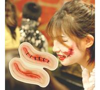 5 PZ Realistico Sanguinante Ferita Cicatrice Autoadesivo Del Tatuaggio