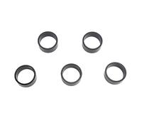 5 pz Serie Sterzo Spacer Bike Manubrio Distanziatori Stem Threadless In Lega di Alluminio Auricolare Stem Spacer Set Fit 28.6mm Forcelle 15 MM (Nero)