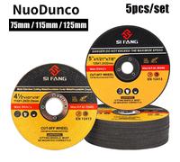 5 pz/set 75/115/125mm disco da taglio in metallo smerigliatrice angolare lama per sega disco per mola in resina per utensile da taglio per legno con barra d'acciaio in metallo