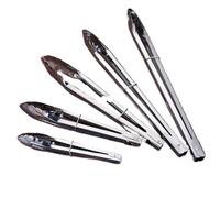 5 pz/set Cucina Alimentare In Acciaio Inox Tong Strumento di Calore Insalata Pane BBQ Cottura Servire Utensile Bead Clip Morsetto Carne Strumenti Barbecue