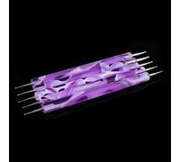 5 Pz/set Doppio-Ended Nail Art Design Punteggiatura Pittura Penna Manicure Strumenti Kit Processo Professionale