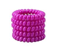 5 pz/set Fasce for Capelli da Donna Accessori Filo telefonico colorato Cravatta elastica for capelli Cavo a spirale Elastico for ragazza Scrunchie(Color 5)