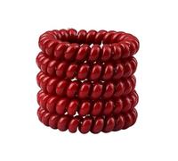 5 pz/set Fasce for Capelli da Donna Accessori Filo telefonico colorato Cravatta elastica for capelli Cavo a spirale Elastico for ragazza Scrunchie(Color 1)