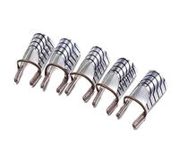 5 PZ/SET Guida alle forme di estensione per nail art riutilizzabili Suggerimenti per l'estensione del gel UV per unghie in acrilico Strumento fai da te Guida alla forma in alluminio per unghie fra