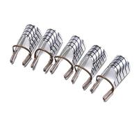 5 PZ/SET Guida alle forme di estensione per nail art riutilizzabili Suggerimenti per l'estensione del gel UV per unghie in acrilico Strumento fai da te Guida alla forma in alluminio per unghie france