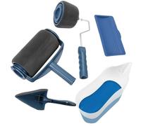 5 pz/set Pennello a rullo di vernice decorativa per parete senza soluzione di co