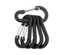 5 pz/set Wiregate Moschettone Clip In Lega di Alluminio D-Shape Molla Clip Multiuso Per Escursionismo Campeggio Pesca Zaino Zaino Alpinismo Moschettone