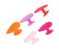 5 Pz Spazzola Da Bagno a Forma Di Cuore Luffa Siliconica Scrubber in Silicone a Cuore Scrubber in Silicone Per Bambini Bambino Spazzola Per Il Corpo Gel Di Silice Morbido