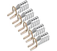5 pz Suggerimenti pratici di estensione delle unghie Guida alla forma in alluminio Guida alla forma riutilizzabile Acrilico portatile Forme francesi di arte delle unghie per vernice