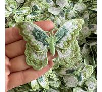 5 Pz Toppa Applicata Ricamata Farfalla Fai Da Te Rifinitura Retro Cucito