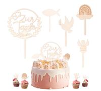 5 Pz Topper Prima Comunione per Torta, Cake Topper Torta Comunione Decorazione Bomboniere, "La Mia Cresima" Decorazioni per Prima Comuniones per Bambini e Bambine Bomboniere (B)
