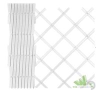 5 PZ TRALICCIO GRIGLIATO ESTENSIBILE PLASTICA BIANCO MT 4X1 PIANTE RAMPICANTI