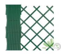 5 PZ TRALICCIO GRIGLIATO ESTENSIBILE PLASTICA VERDE MT 4X1 PIANTE RAMPICANTI