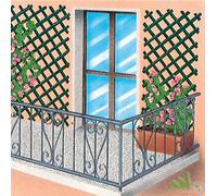 5 PZ TRALICCIO TRELLIS PER PIANTE RAMPICANTI IN PVC COLORE VERDE MT. 3X1 GRIGLIA
