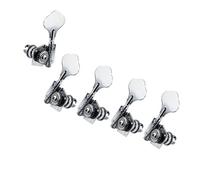 5 pz Vintage Meccaniche per Basso Aperto Sintonizzatori 4L1R Pioli Chiavi Cromate per Basso a 5 Corde Piroli Per Accordatura Per Chitarra