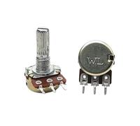 5 PZ WH148 Tipo Singolo a 3 Pin A10K A100K C500K Potenziometro Del Volume Regolabile Lunghezza 'albero Del Fiore 20mm(A10K)