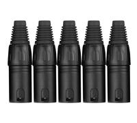 5 pzi Connettore XLR Maschio 3 Poli Connettori Cavo Audio DJ Adattatori Cannon