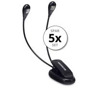 5 Pzi Lampada per Leggere Flessibile Libro Leggio Luce da Libro Lettura 2 LEDs