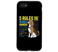 5 regole per i proprietari di Beagle Dog Lover Puppy Paw Love Custodia per iPhone SE (2020) / 7/8