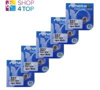 5 Renata 337 SR416SW batteries Argento 1.55V Orologio Scadenza 2024 Nuovo