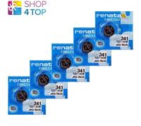 5 Renata 341 SR714SW batteries Argento 1.55V Orologio Scadenza 2026 Nuovo