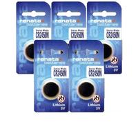 5 RENATA CR2450N Litio batteries 3V Cella a Moneta Bottone Swiss Fatto Exp 2030