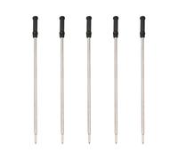 5 ricariche per penna a sfera in metallo, lunghezza 11,6 cm, ricarica per penna a sfera nera da 1,0 mm, punta media
