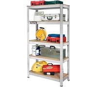 5 Ripiano 150kg senza Bulloni Scaffalatura, Argento - CLARKE INTERNATIONAL