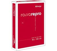 5 RISME A4 21X29,7 500 FG. GR.80 CARTA BURGO REPRO ROSSA LASER