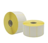 5 ROTOLI da 1800 ETICHETTE TERMICHE 50x30 Foro 25 mm ADESIVE QUALSIASI STAMPANTE