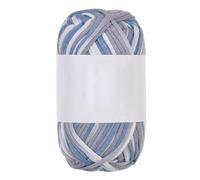 5 rotoli da 50 g di filato cotone spesso core-spun for uncinetto in nylon con grosso(A105freshbluegray)
