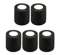 5 rotoli di benda autoadesiva, 15 cm x 4,5 m No Wonven Athenven Elastic Elastic Bendaggio coeso per la protezione dei piedi del polso sport (nero)