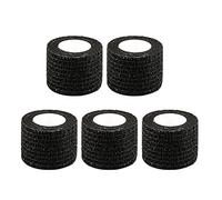 5 rotoli di benda autoadesiva, 7,5 cm x 4,5 m No Wonven Athenven Elastic Elastic Bendaggio coeso per la protezione dei piedi del polso sport (nero)
