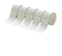 5 rotoli di carta bianca con etichetta termica impermeabile compatibile con modelli di stampante con codice a barre tascabile B21 B1 B203 per il nome e la stampa del codice a barre(5WH 30-20mm)