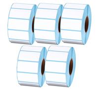 5 rotoli di etichette termiche dirette per spedizioni, larghezza 40 mm, altezza 20 mm-80 mm, impermeabili e adesive, 40 × 20 mm × 1000