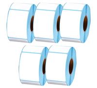5 rotoli di etichette termiche dirette per spedizioni, larghezza 40 mm, altezza 20 mm-80 mm, impermeabili e adesive, 40 × 60 mm × 500