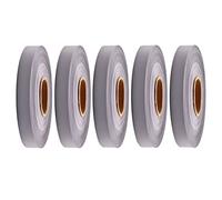 5 rotoli di nastro riflettente grigio argento di sicurezza da cucire su tessuto riflettente fai da te per abbigliamento, 15 mm x 3 m
