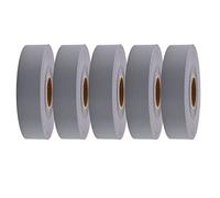 5 rotoli di nastro riflettente grigio argento di sicurezza da cucire su tessuto riflettente fai da te per abbigliamento 25 mm x 3 m