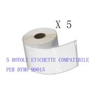 5 ROTOLI Etichette compatibile per DYMO 99015 70mmx54mm LABELWRITER 400 450