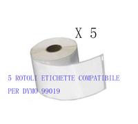 5 ROTOLI Etichette compatibile per DYMO 99019 190mmx59mm LABELWRITER 400 450 BL