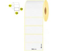 5 ROTOLI Etichette Zebra 100X50MM 1000pz termiche compatibili Zebra GK420,ZD4