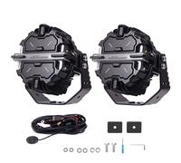 5" Round LED Work Light Bar Pods IP68 White Amber DRL For SUV ATV Mining Tractor