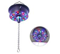 5 rpm - 9 giri/min regolabile motore a sfera rotante con 24 luce LED RGB per 4 6 8 12 "palla da discoteca per decorazione di feste dj band bar nightclub KTV (non incluso) (alimentato tramite